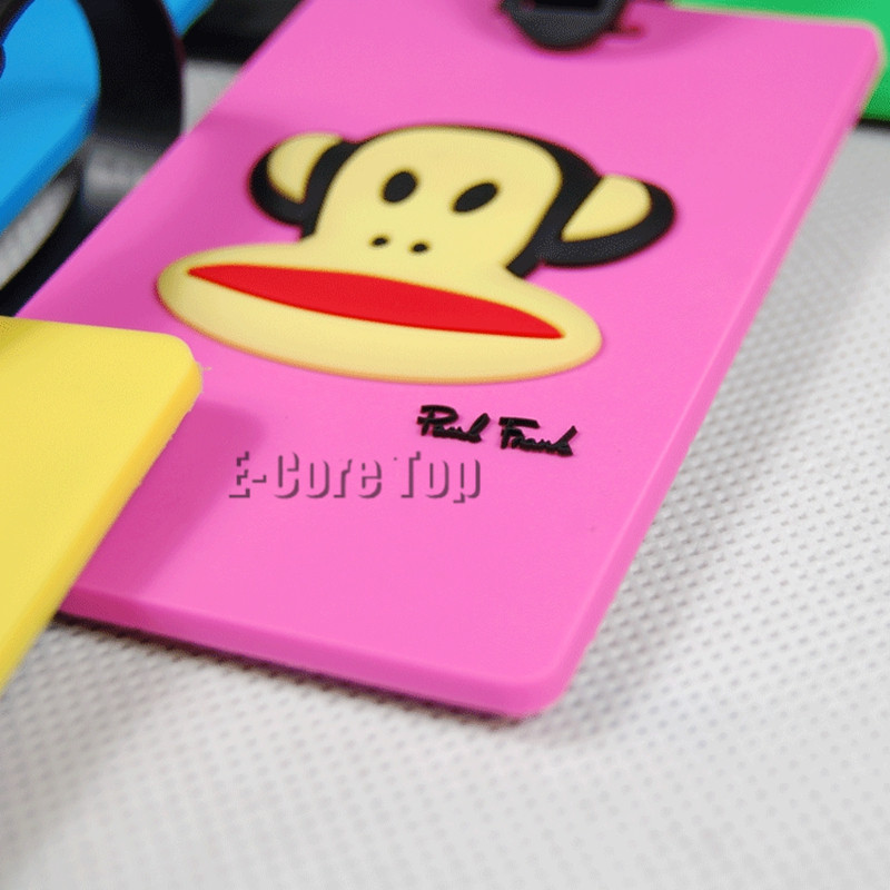 Cute Rubber Luggage Tag ID Identify Label Holder For Suitcase Handbag Baggage Recognizable Mixproof Cover Card Easily