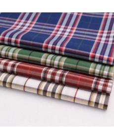 Bamboo fiber woven shirt fabric, woven plaid shirt fabric