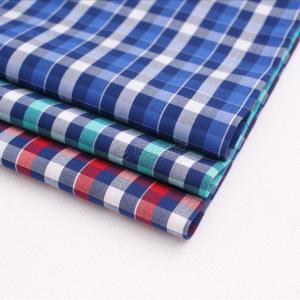 Bamboo fiber woven fabric, plaid shirt fabric, bamboo fiber shirt fabric manufacturer