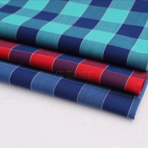 New plaid shirt fabric, bamboo fiber woven fabric, bamboo fiber plaid shirt fabric