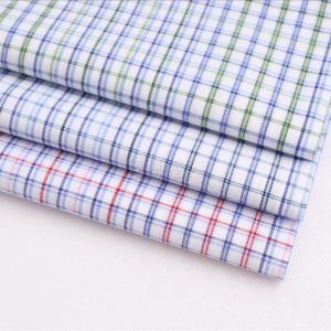 Bamboo fiber woven plaid shirt fabric