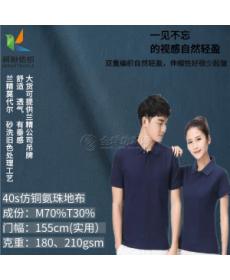 Imitation cupro double pique fabric Fashion sweatshirt dress fabric POLO shirt T-shirt knitted fabric