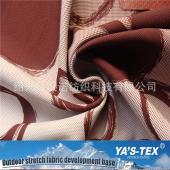 Polyester printed four-sided elastic TPU composite polar fleece waterproof and breathable outdoor fabric