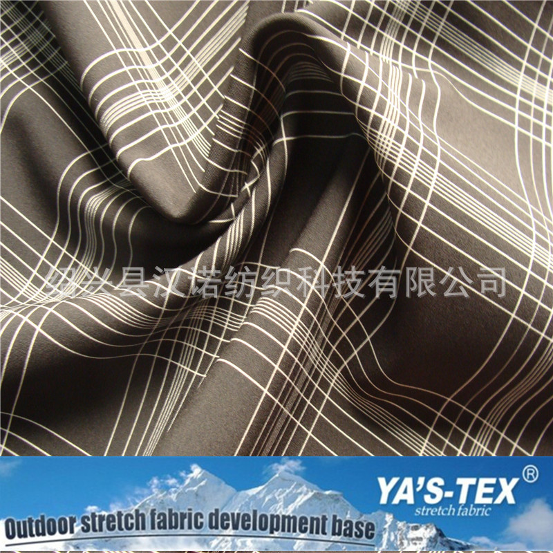 Polyester striped printed composite polar fleece waterproof soft shell fabric