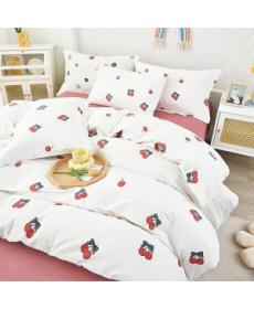 Cotton double-layer gauze four-piece set of printed fabrics Double-layer gauze washed cotton printed bedding fabric 2.5 