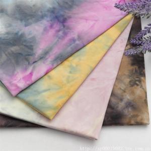 100D*144F milk silk tie-dye polyester stretch fabric yoga fitness T-shirt U-shaped pillow and other manufacturers wholes