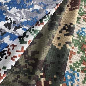 Polyester knitted mesh camouflage fabric, military training fabric, sportswear fabric