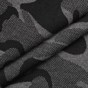 Supply TR camouflage jacquard double-sided fabric 30 count thickened knitted autumn and winter pants clothing fabrics