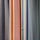 60S solid color washed cotton pure cotton plain washed crepe soft fabric 60 count home textile fabric