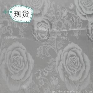 Ready stock 100% polyester wide soft brocade jacquard satin satin jacquard bedding fabric wall covering packaging fabric