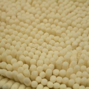 Spot factory direct sales mop velvet knitted polyester beige floor mat fabric