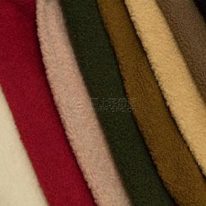 Manufacturer long-term supply of full polyester five-color Teddy velvet floor mat fabrics, toy home textile fabrics in s