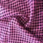 Cationic two-color small square chiffon_chiffon shirt_fashion women's clothing_fabric_new spray weaving--Global Textile 