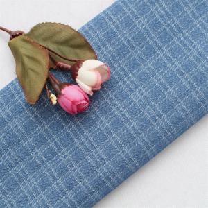 NTR polyester nylon viscose weft elastic breathable imitation linen hidden plaid autumn and winter fashion pants fabric